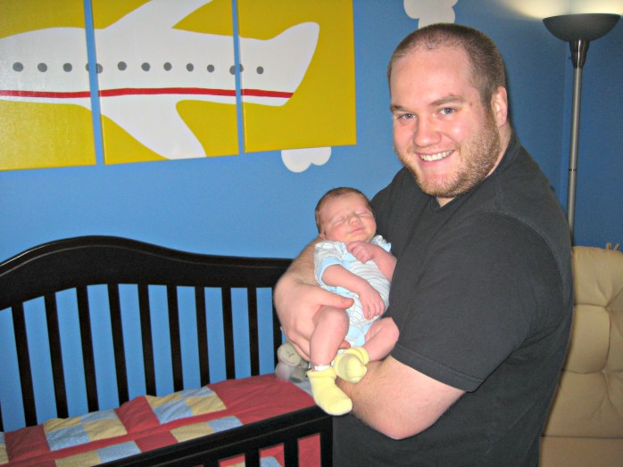 DIY airplane nursery on a tight budget {Heather's Handmade Life}