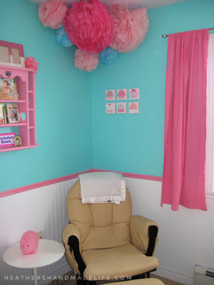Our baby girl's cupcake nursery {Heather's Handmade Life}