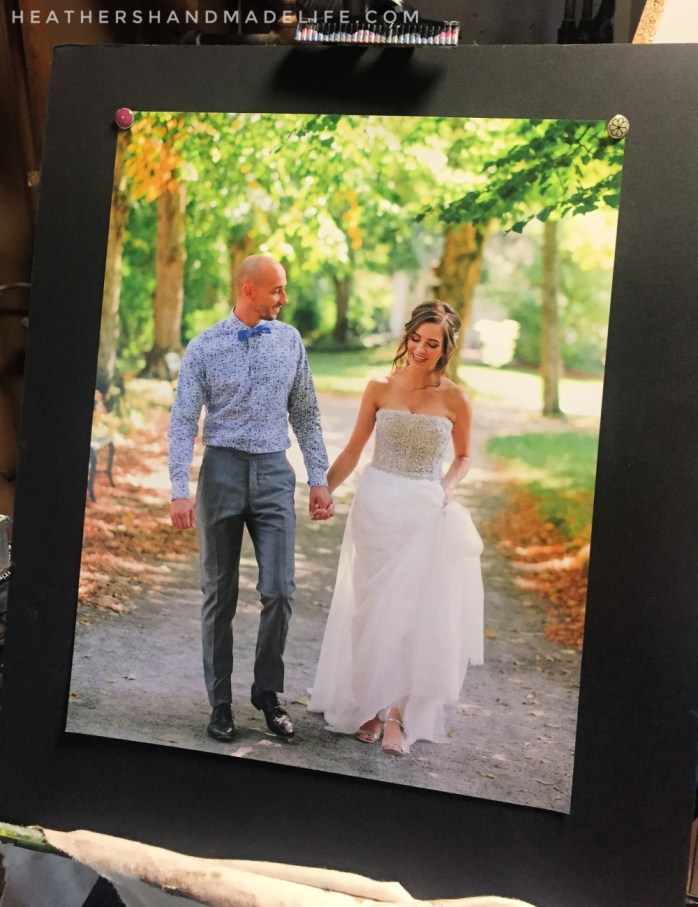 How to oil paint over a photo {Heather's Handmade Life}