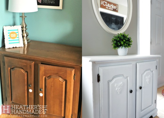 Transforming furniture with decor moulds {Heather's Handmade Life}
