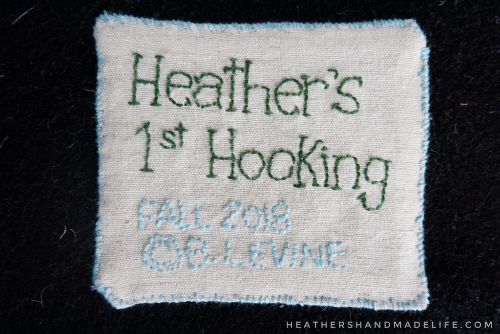 Hooked on Rug Hooking: Why I Needed a Beginner Rug Hooking Class {Heather's Handmade Life}