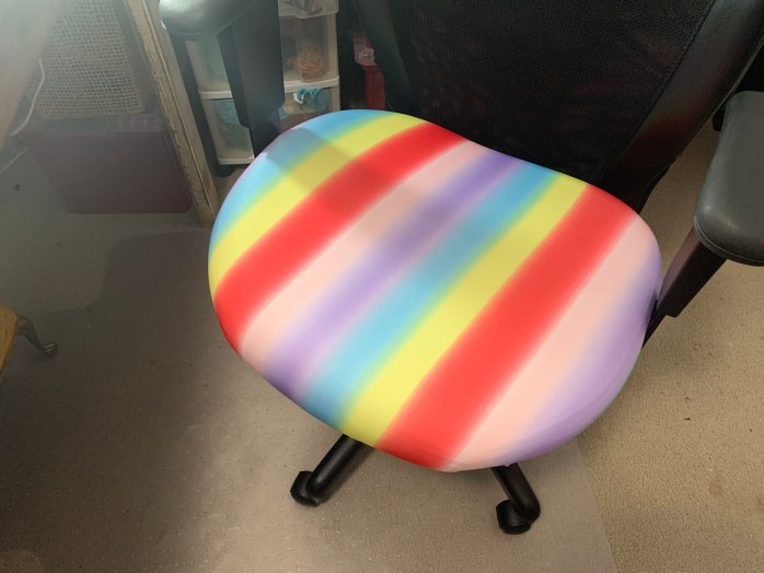 Two ways to recover a desk chair {Heather's Handmade Life}