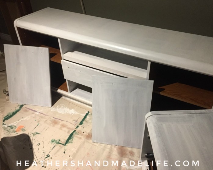 Replace broken drawers with shelves {Heather's Handmade Life}