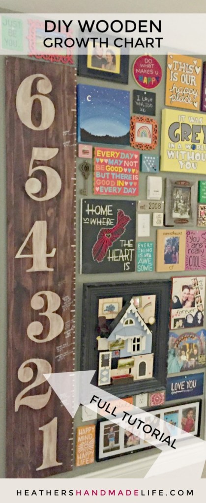 DIY growth chart ruler {Heather's Handmade Home}