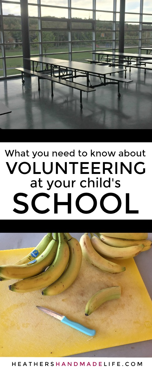 What you need to know about volunteering at your child's school {Heather's Handmade Life}