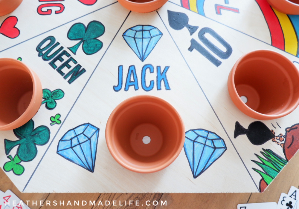 Kid-friendly DIY Rummoli board {Heather's Handmade Life}
