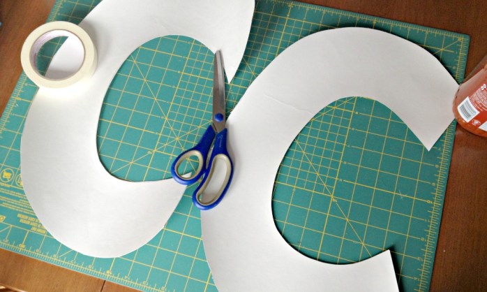 DIY giant paper mache letter {Heather's Handmade Life}