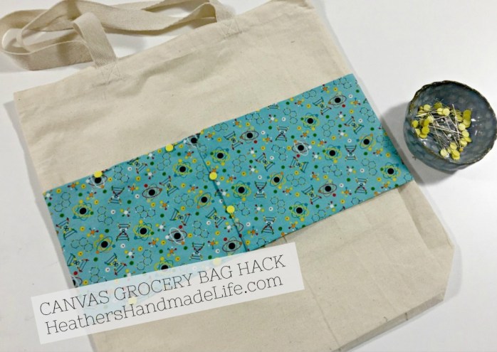 Canvas grocery bag hack {Heather's Handmade Life}