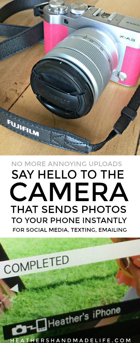 FUJIFILM X-A3 CAMERA review: How to send photos to your phone over WiFi for instant social sharing {Heather's Handmade Life}