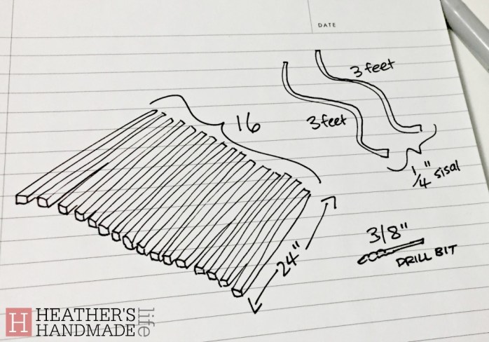 DIY $20 wooden doormat {Heather's Handmade Life}