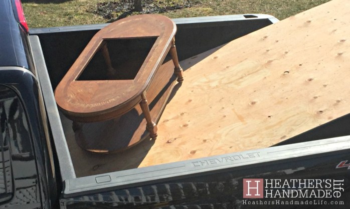 Free coffee table makeover {Heather's Handmade Life}