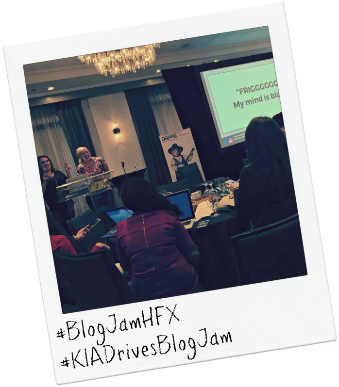 Public speaking with a barf bag in my purse: How I actually felt while presenting at BlogJam {Heather's Handmade Life}
