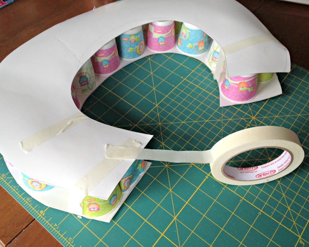 DIY giant paper mache letter {Heather's Handmade Life}