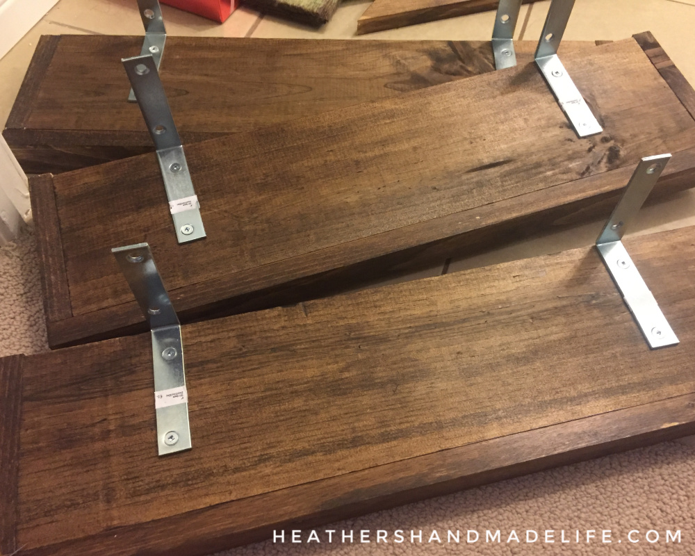 DIY floating shelves { Perfect for beginner woodworking! } Heather's Handmade Life