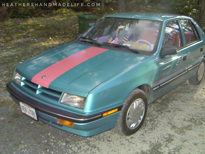Heather's Handmade Car ... Tour my old 1992 Dodge Shadow {Heather's Handmade Life}