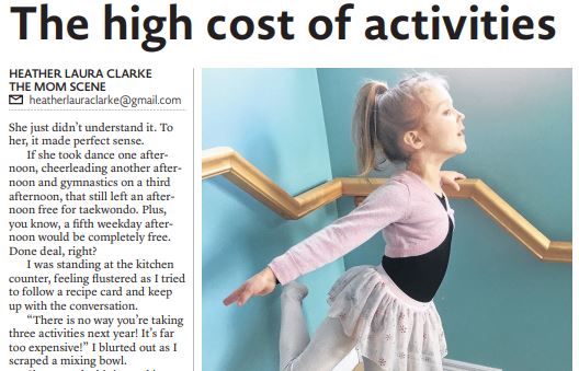 The high cost of kids' activities: How do you explain to a child that they can't do it all? {Heather's Handmade Life}