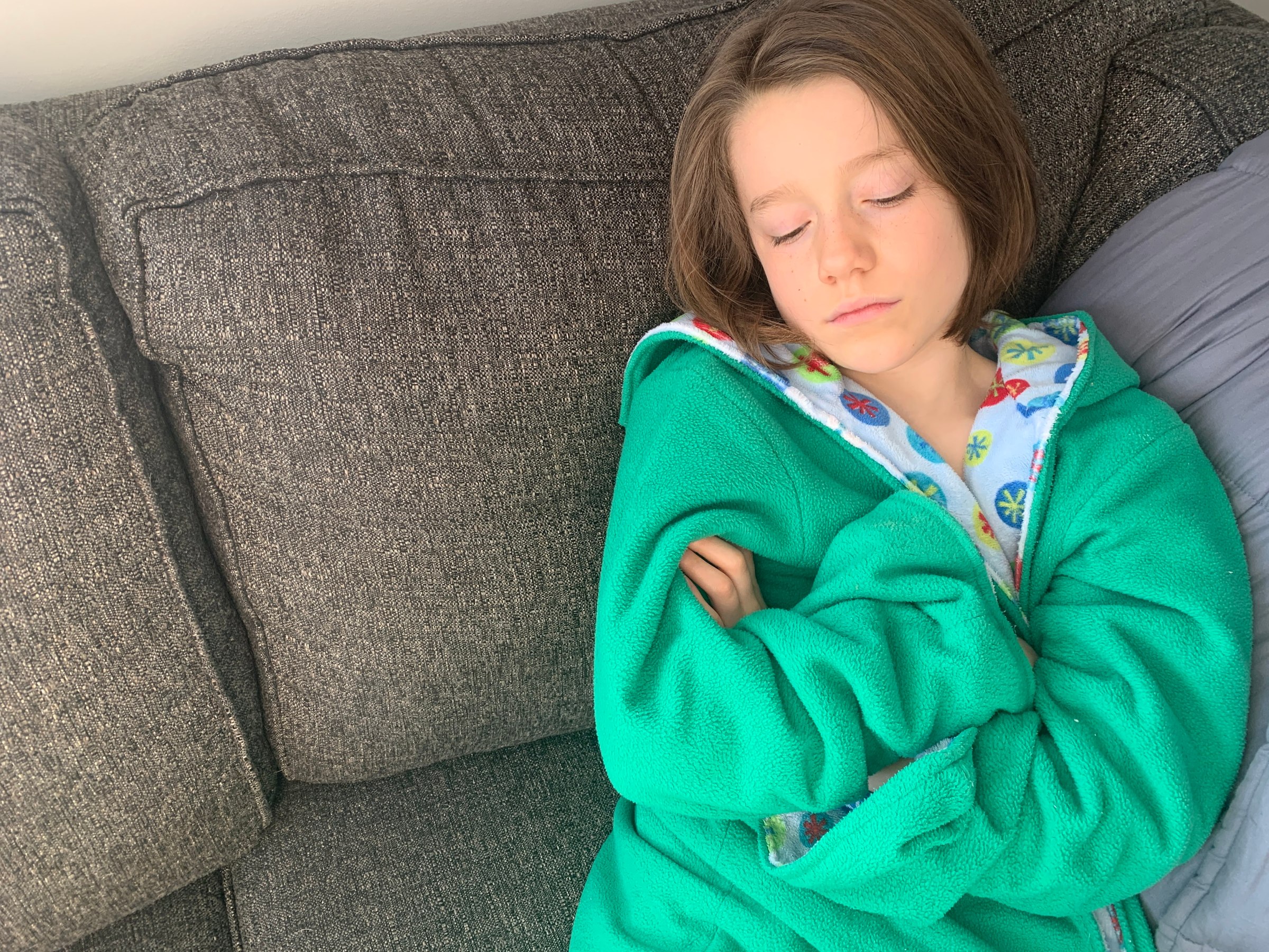 Home sick, and bored to tears