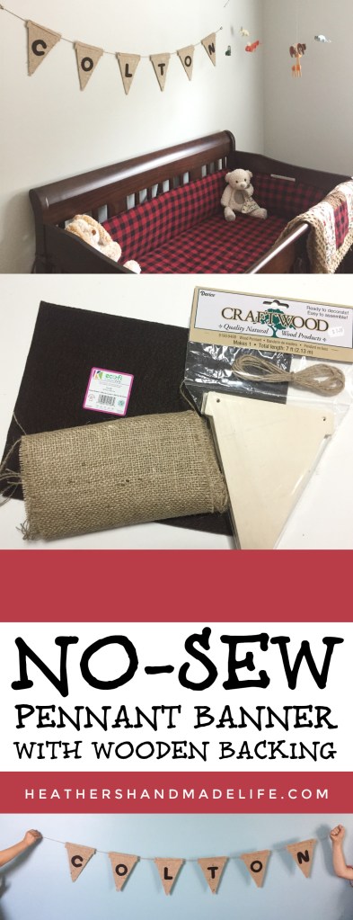 No-sew pennant banner {Heather's Handmade Life}
