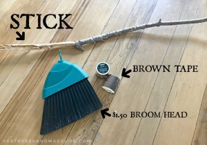 DIY Harry Potter costumes | DIY Quidditch broom craft | Hermione Granger costume | Rita Skeeter costume | {Heather's Handmade Life}