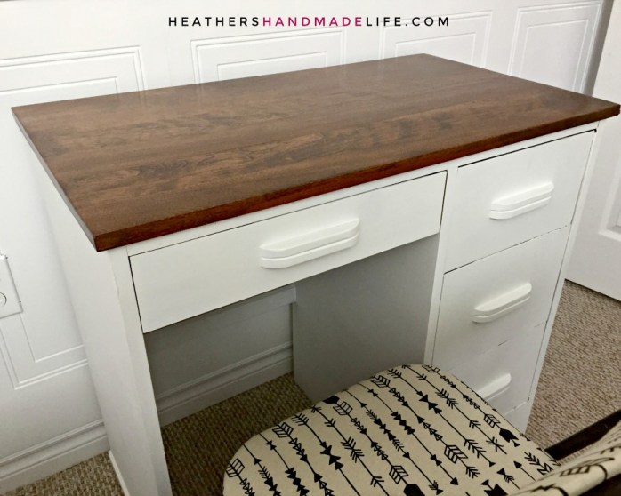 Vintage desk makeover {Heather's Handmade Life}
