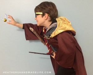 DIY Harry Potter costumes | DIY Quidditch broom craft | Hermione Granger costume | Rita Skeeter costume | {Heather's Handmade Life}