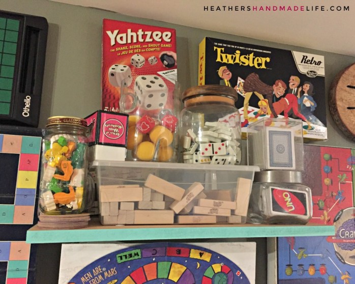 Board game wall art {Heather's Handmade Life}