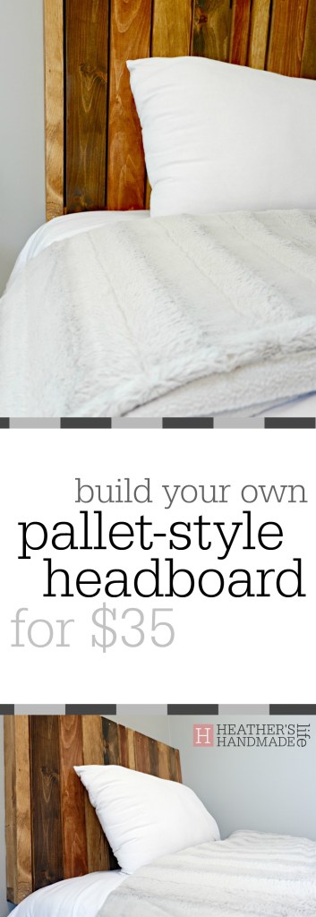 DIY pallet-style headboards {Heather's Handmade Life}