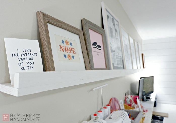 New home office / sewing room reveal {Heather's Handmade Life}