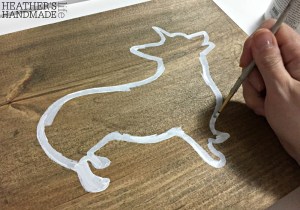 DIY silhouette art {Heather's Handmade Life}