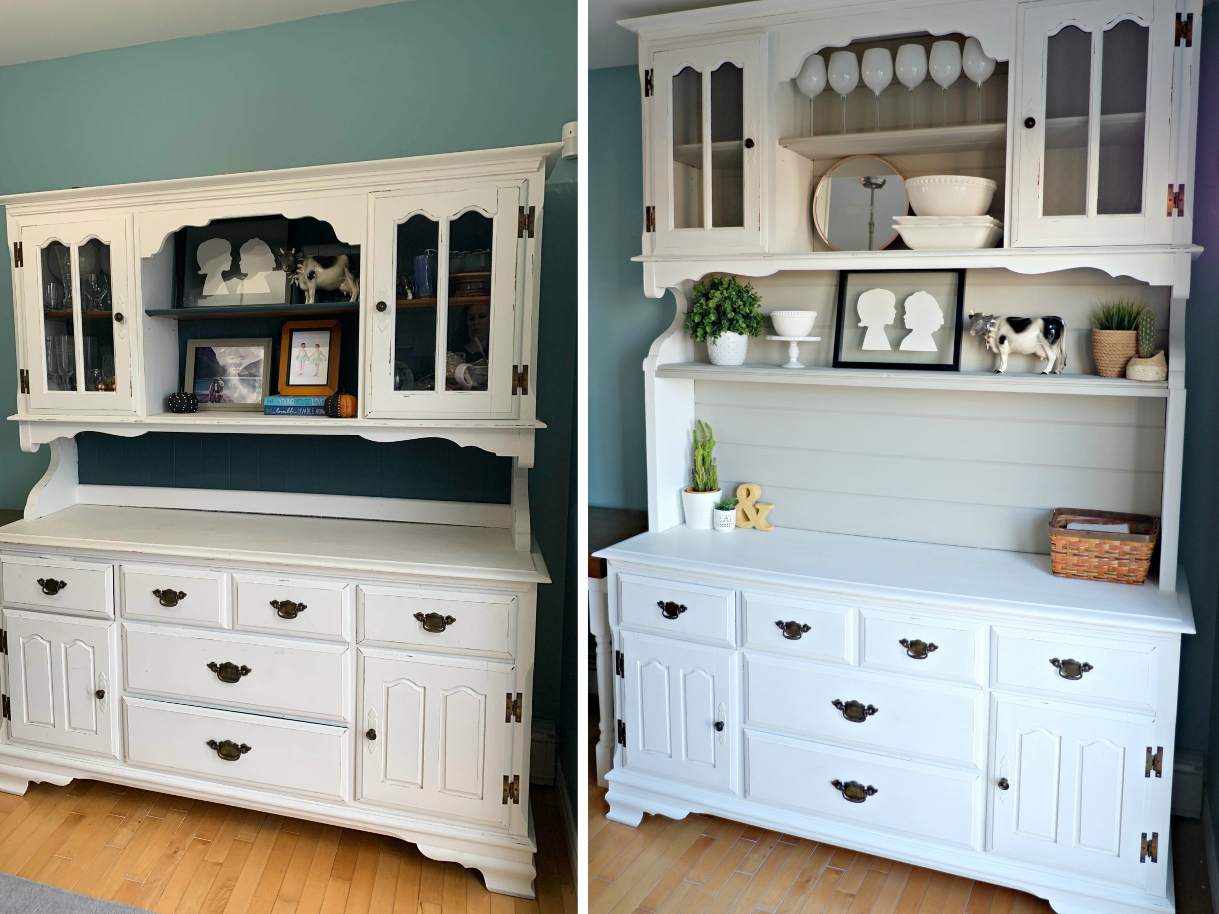 We extended our dining room hutch! {Heather's Handmade Life}