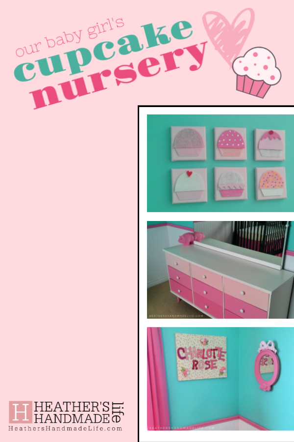 Our baby girl's DIY cupcake nursery {Heather's Handmade Life}