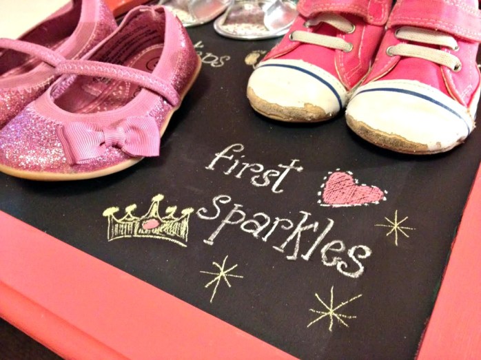 DIY wall art from baby shoes {Heather's Handmade Life}