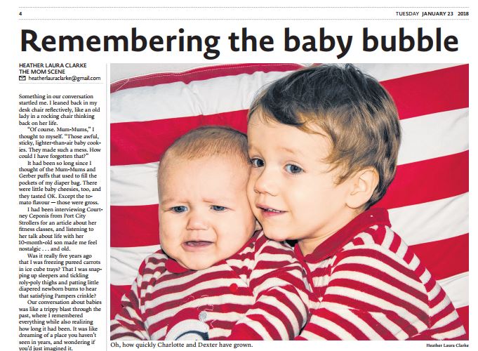 Remembering the 'baby bubble' {Heather's Handmade Life}