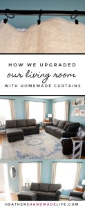 DIY living room curtains {Heather's Handmade Life}