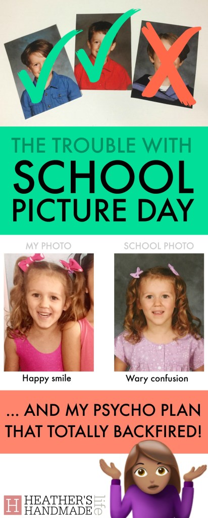 The trouble with school pictures {Heather's Handmade Life}