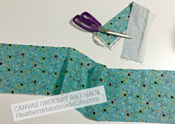 Canvas grocery bag hack {Heather's Handmade Life}