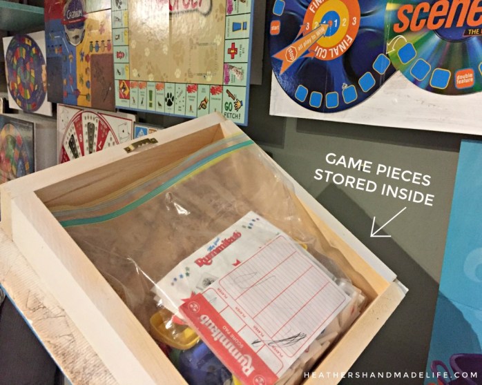 Board game wall art {Heather's Handmade Life}