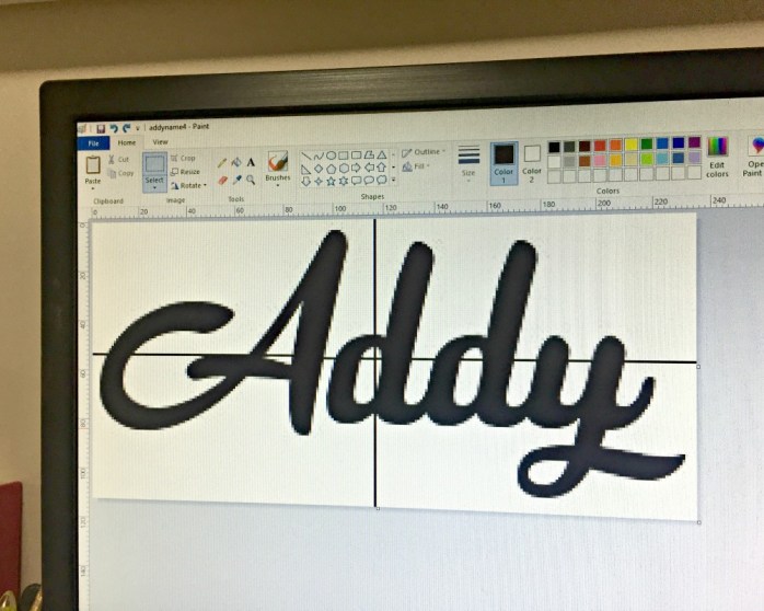 DIY glitter name from foam core {Heather's Handmade Life}