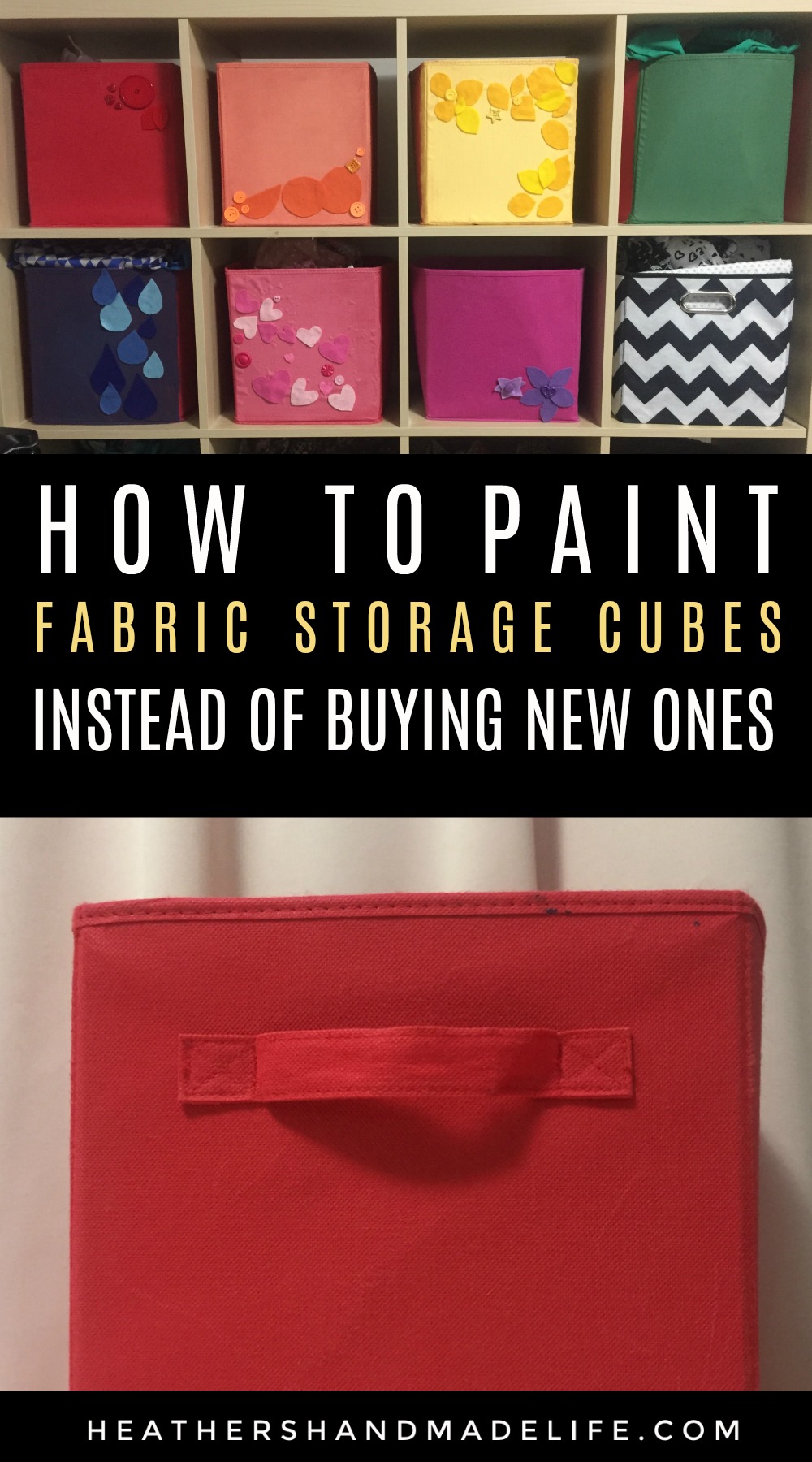 PAINTFABRICSTORAGECUBESTUTORIALDIY Heather's Handmade Life