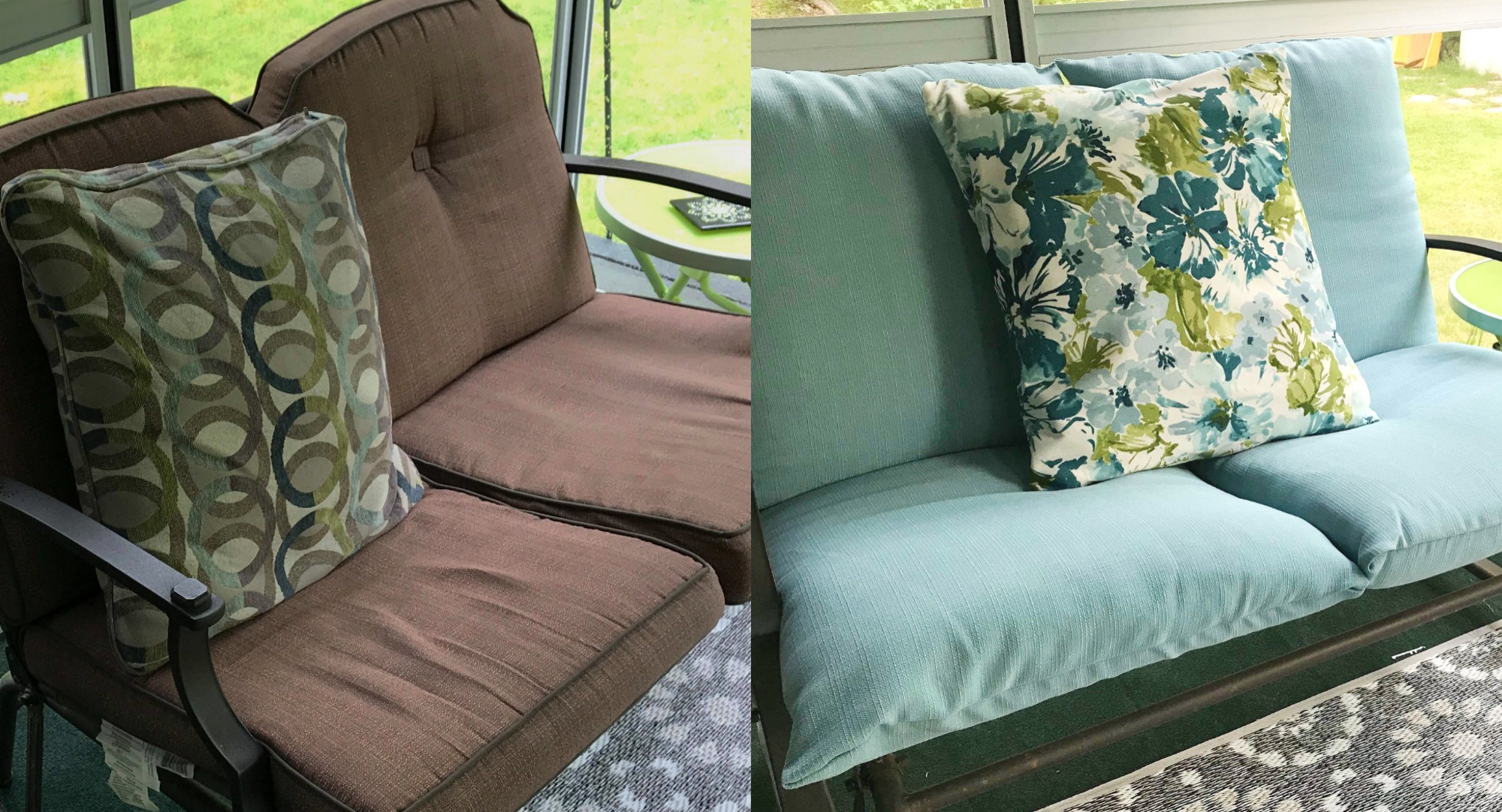 DIY patio cushion covers {Heather's Handmade Life}