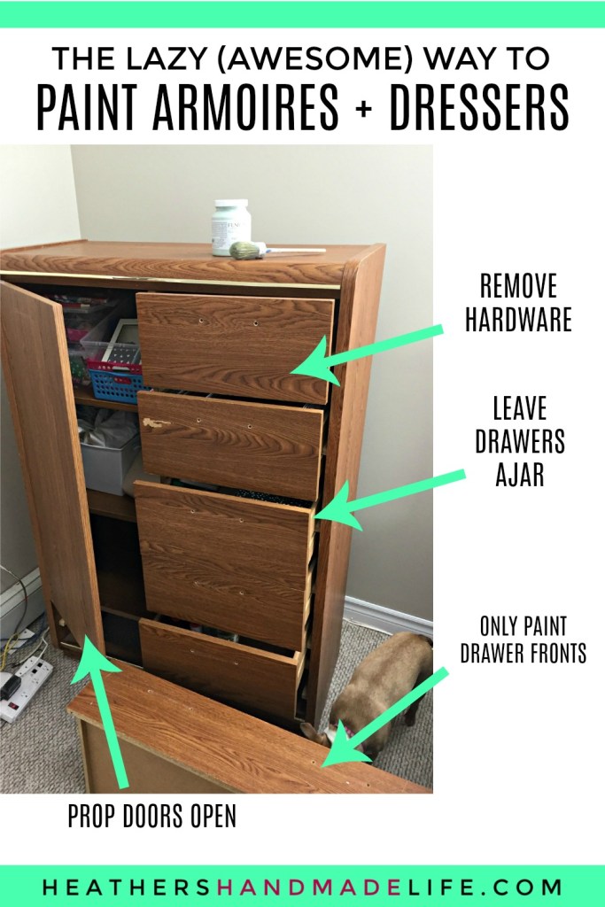 Easy furniture painting tricks {Heather's Handmade Life}