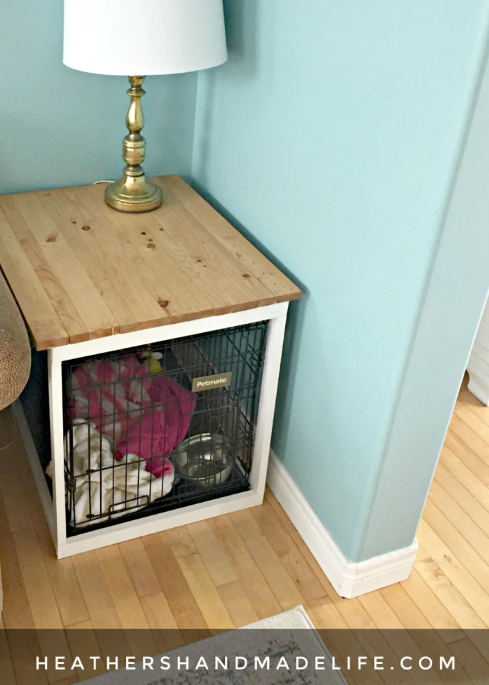 DIY dog crate cover {Heather's Handmade Life}