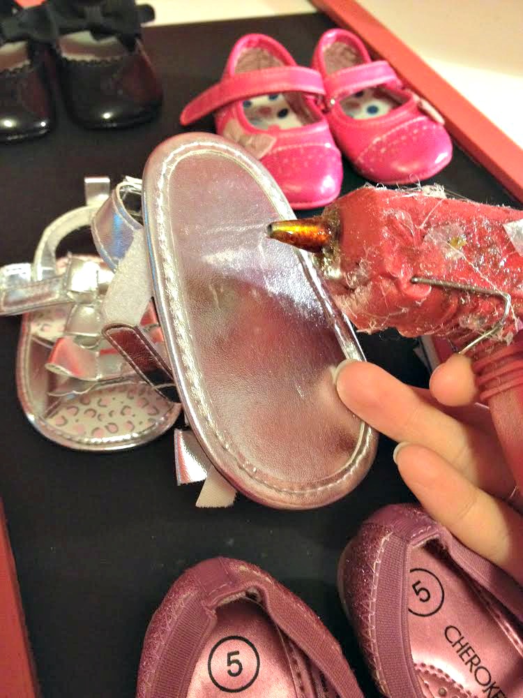 DIY wall art from baby shoes {Heather's Handmade Life}