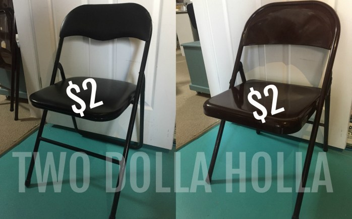 Easy folding chair makeover {Heather's Handmade Life}