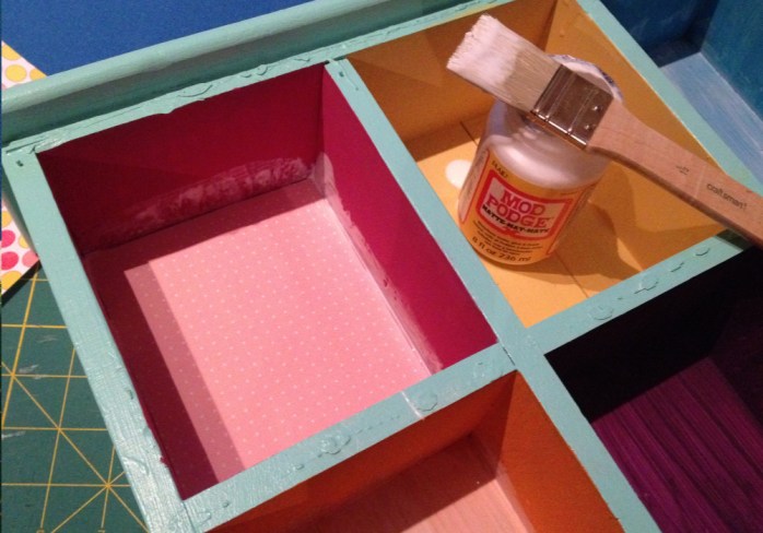 DIY dollhouse shelves -- perfect for tiny doll storage {Heather's Handmade Life}