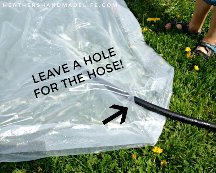 Make a backyard water blob {Heather's Handmade Life}