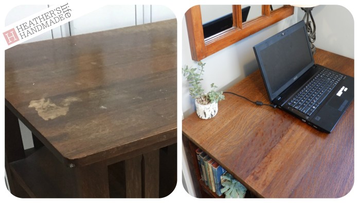 Trimming furniture to make it fit {Heather's Handmade Life}