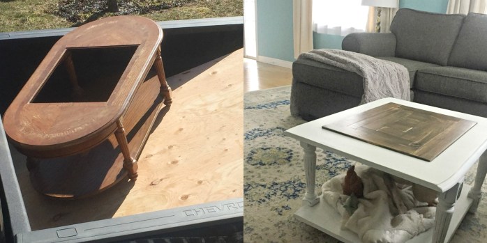 FREE coffee table makeover {Heather's Handmade Life}