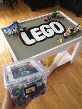 DIY Lego table {Heather's Handmade Life}