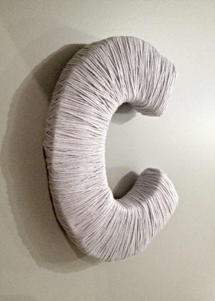 DIY giant paper mache letter {Heather's Handmade Life}